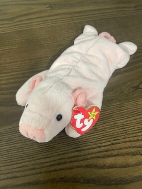 Ty Pink Plush Pig Beanie Baby